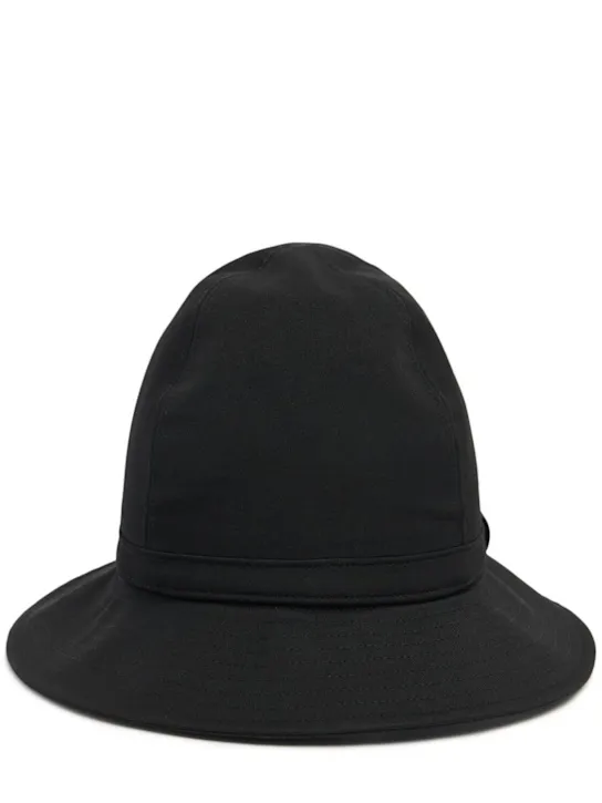 Yohji Yamamoto   Fedora wrinkled wool gabardine hat 