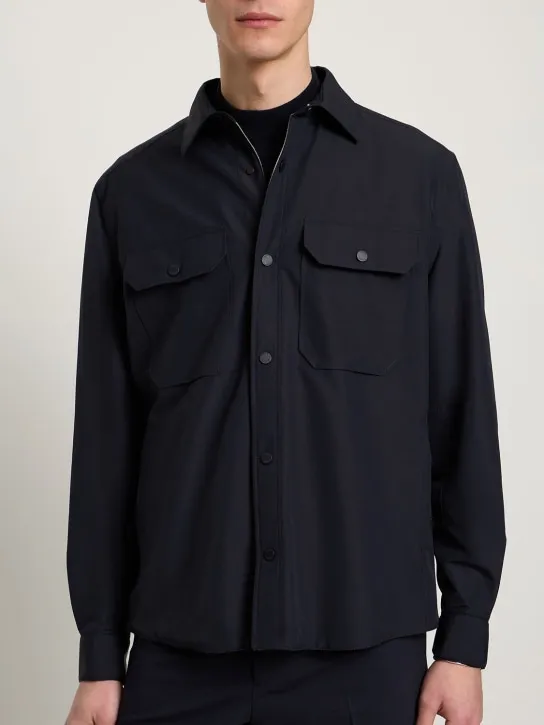 Zegna   Wool &amp; nylon overshirt 