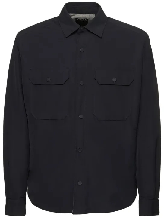 Zegna   Wool &amp; nylon overshirt 